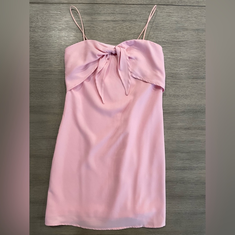 SHEIN Pink Bow Dress
